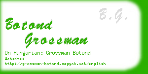botond grossman business card